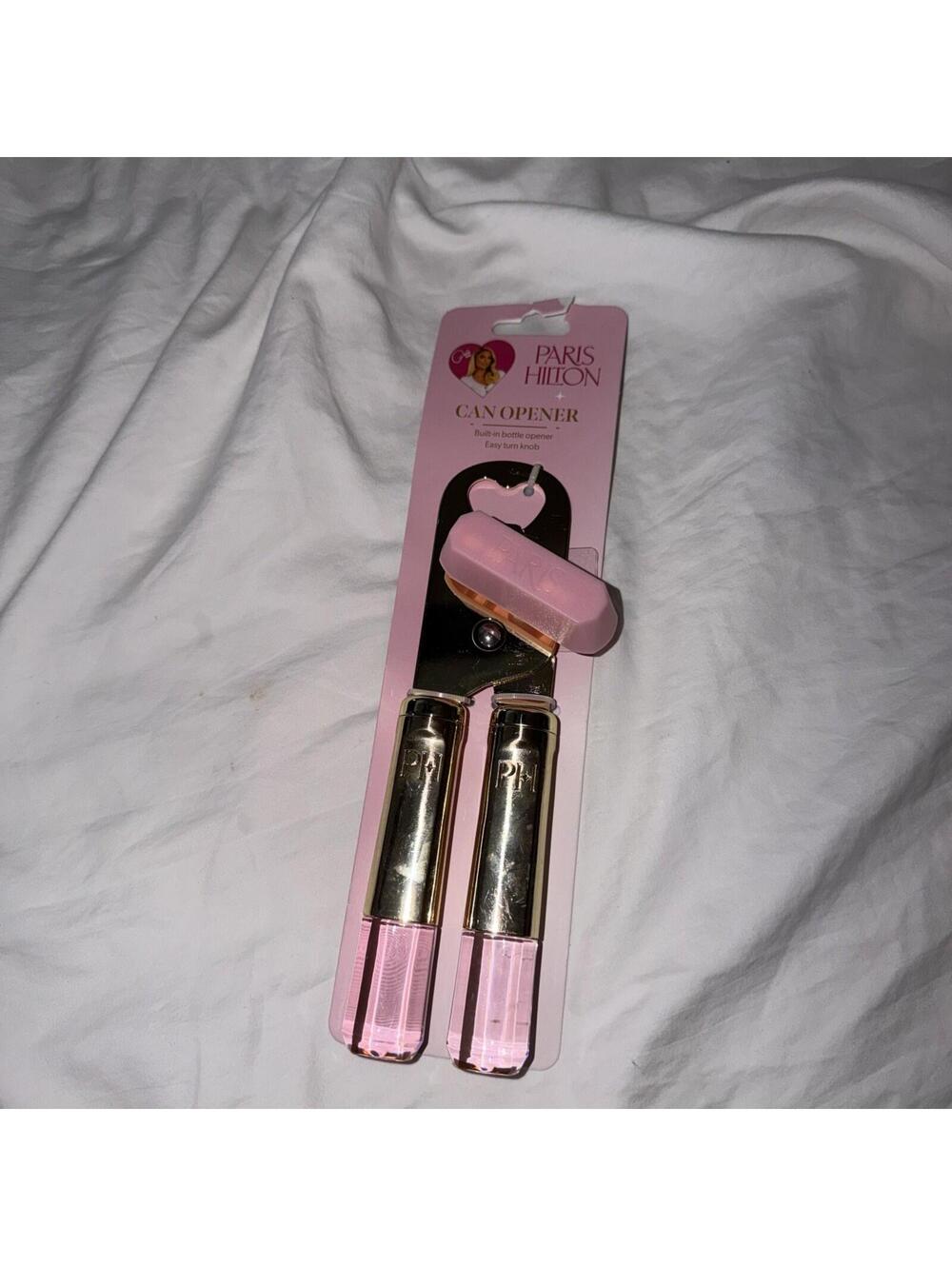 Paris Hilton Kitchen Pink Can Opener Bottle Opener Easy Turn Knob Kitchen Tool